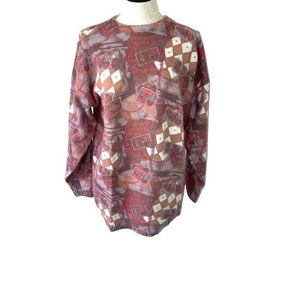 Minali Angora Blend Tunic Sweater Womens Size Large L Vintage Pink Made In Korea - Picture 13 of 13